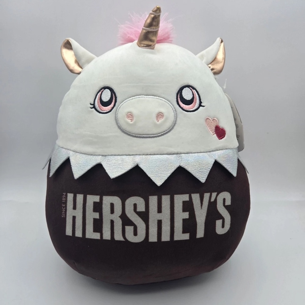 Hershey's Sofia the Unicorn 12” Scented Squishmallow Valentines Used W/ Tag
